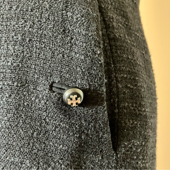 Tory Burch Black Tweed Dress with Pockets size 4 - Picture 6 of 7